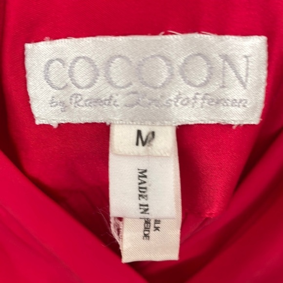 Cocoon by Randi Kristoffersen Red Silk Gown - Picture 3 of 11